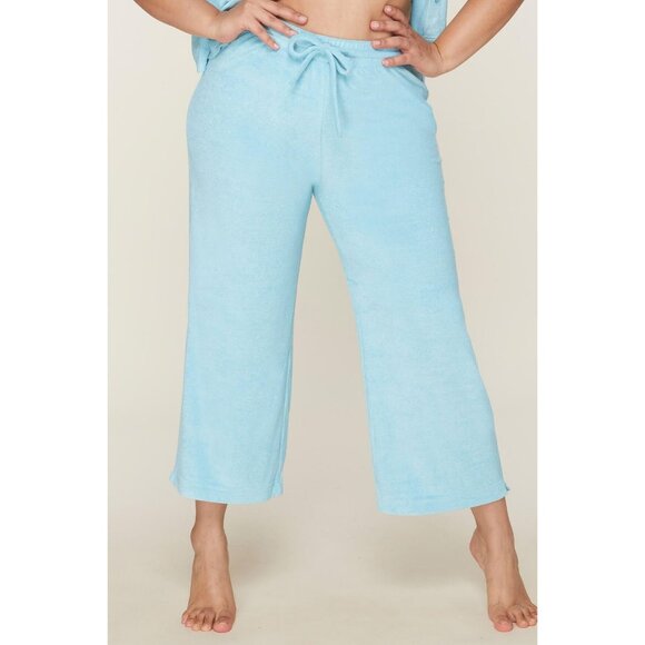 Andie Swim The Crop Pant Women's Large Cabana Blue Cover-Up Lounge & Resort Wear - Picture 8 of 16
